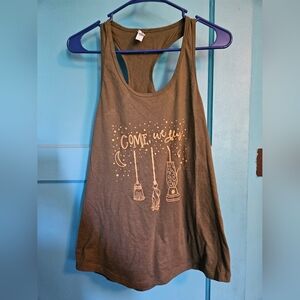 Hocus Pocus Come We Fly Racerback Tank